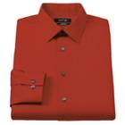 Men's Apt. 9&reg; Extra-slim Solid Stretch Dress Shirt, Size: 15-32/33, Orange