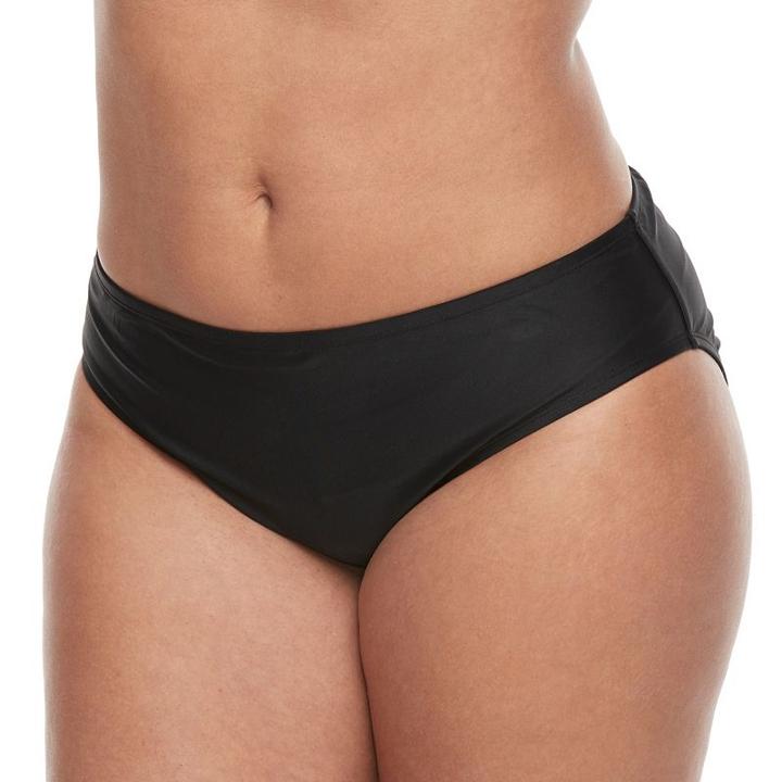 Plus Size Adidas Solid Hipster Bottoms, Women's, Size: 2xl, Black