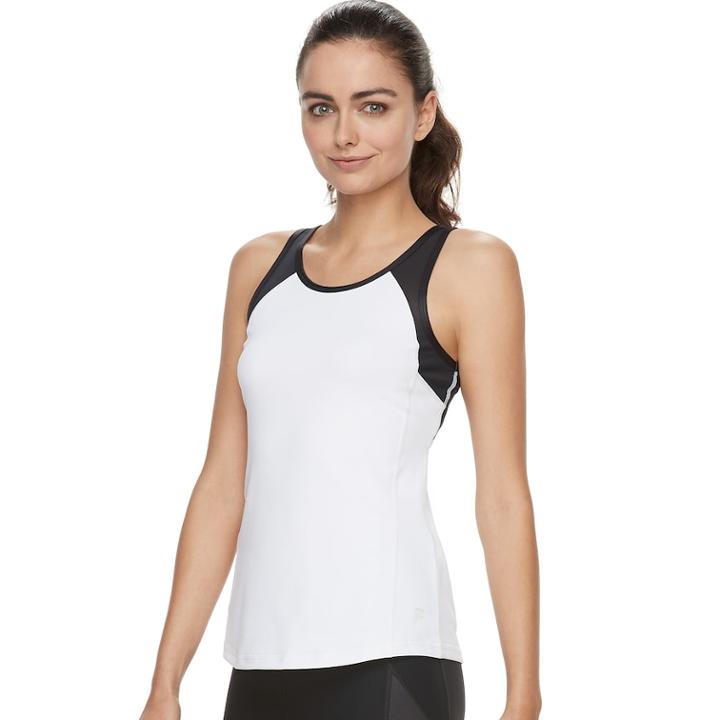 Women's Fila Sport&reg; Cross Back Tank, Size: Medium, White
