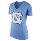 Women's Nike North Carolina Tar Heels Striped Bar Tee, Size: Xxl, Blue
