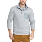 Men's Chaps Regular-fit Fleece Quarter-zip Pullover, Size: Xl, Grey