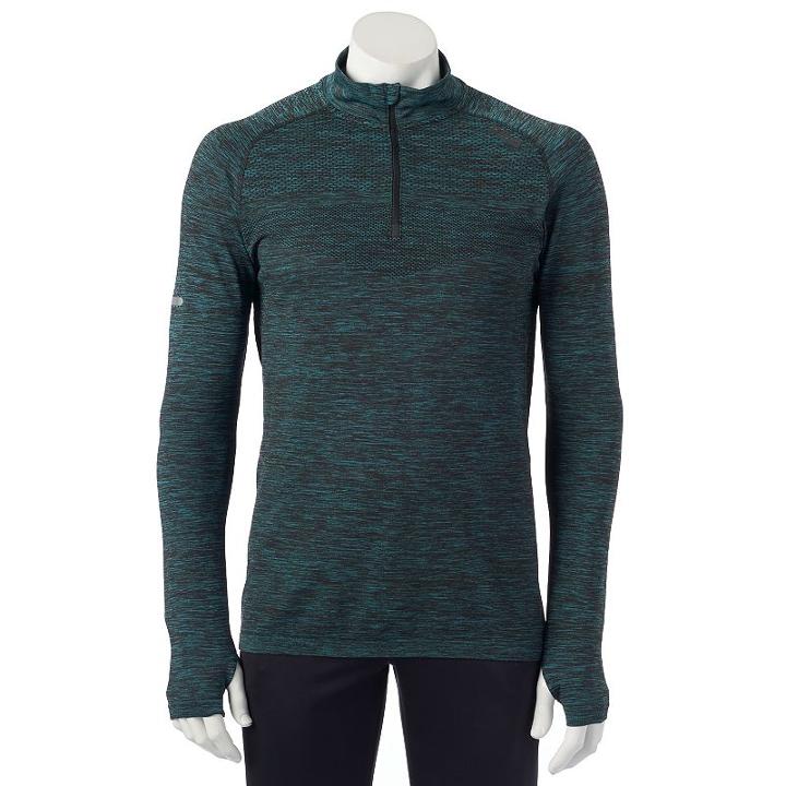 Men's Fila Sport&reg; Quarter-zip Running Pullover, Size: Xxl, Turquoise/blue (turq/aqua)