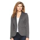 Women's Apt. 9&reg; Notch Collar Blazer, Size: 0, Grey