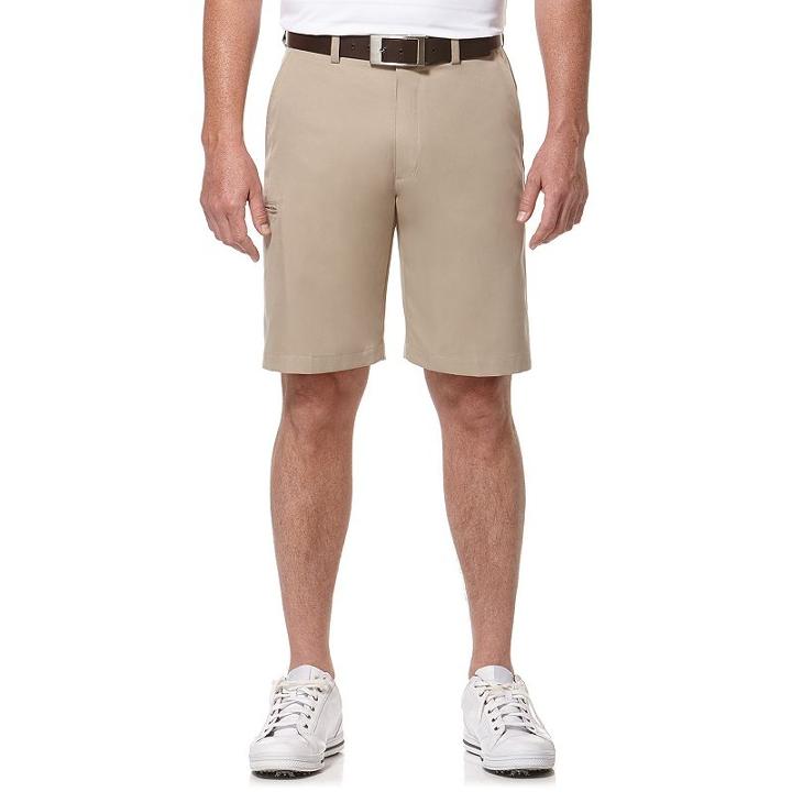 Big & Tall Grand Slam Motion Flex Micro Twill Performance Cargo Shorts, Men's, Size: 52, Dark Beige
