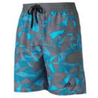 Men's Adidas Sport Geo Microfiber Volley Swim Trunks, Size: Xxl, Turquoise/blue (turq/aqua)