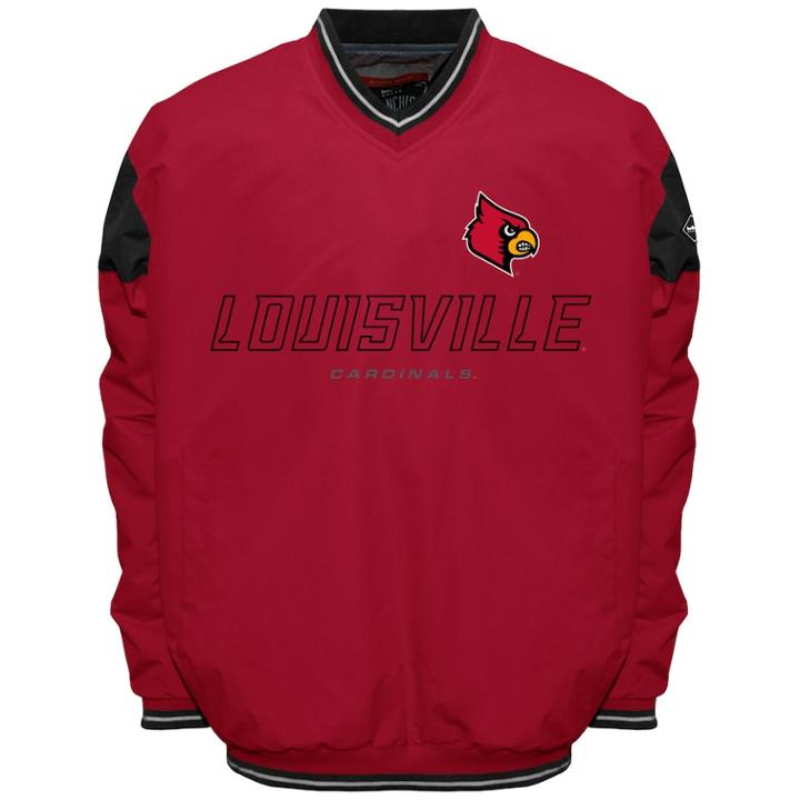 Men's Louisville Cardinals Rush Windshell Top, Size: Small, Red