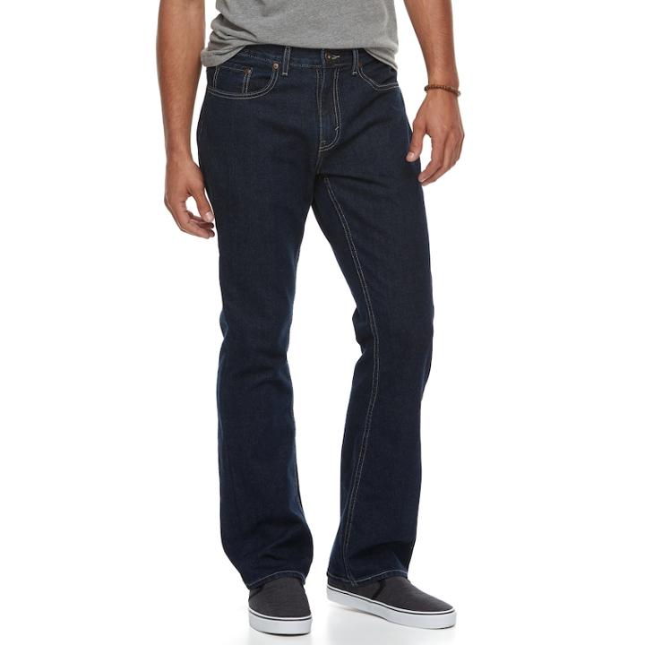 Men's Urban Pipeline&reg; Relaxed Bootcut Jeans, Size: 33x32, Med Blue