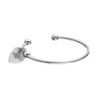 Fiora Stainless Steel Purdue Boilermakers Charm Cuff Bracelet, Women's, Size: 7.5, Grey