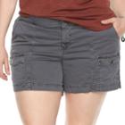 Plus Size Sonoma Goods For Life&trade; Comfort Waist Cargo Shorts, Women's, Size: 24 W, Dark Grey