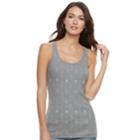 Women's Sonoma Goods For Life&trade; Essential Ribbed Tank, Size: Xl, Dark Grey