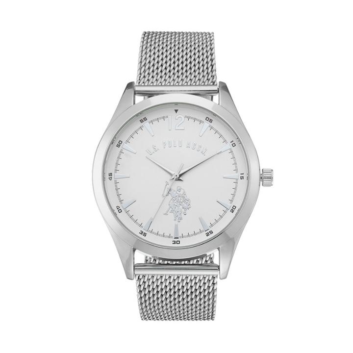 U.s. Polo Assn. Men's Mesh Watch, Size: Large, Grey