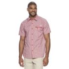 Men's Columbia Sycamore Falls Classic-fit Plaid Stretch Button-down Shirt, Size: Medium, Light Pink