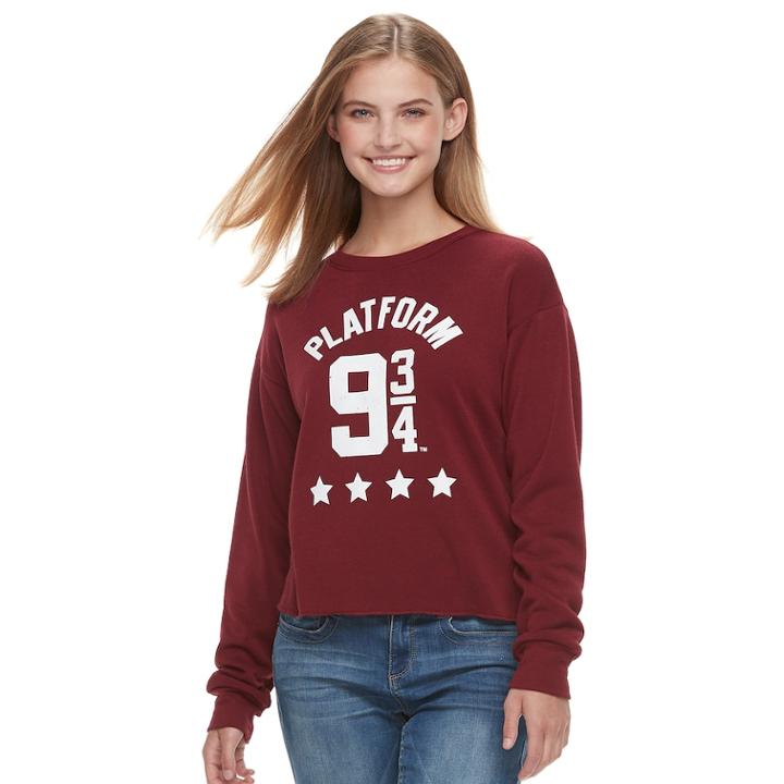Juniors' Harry Potter Platform 9 3/4 Top, Teens, Size: Medium, Brt Red