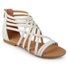 Journee Collection Hanni Women's Sandals, Girl's, Size: 12, White