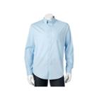 Men's Croft & Barrow&reg; True Comfort Classic Fit Stretch Patterned Button Down Shirt, Size: Xxl, Med Blue