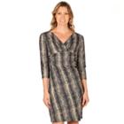 Women's Larry Levine Ruched Surplice Sheath Dress, Size: Xl, Lt Brown