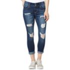 Juniors' Wallflower Mid-rise Destructed Ankle Skinny Jeans, Teens, Size: 5, Lt Yellow