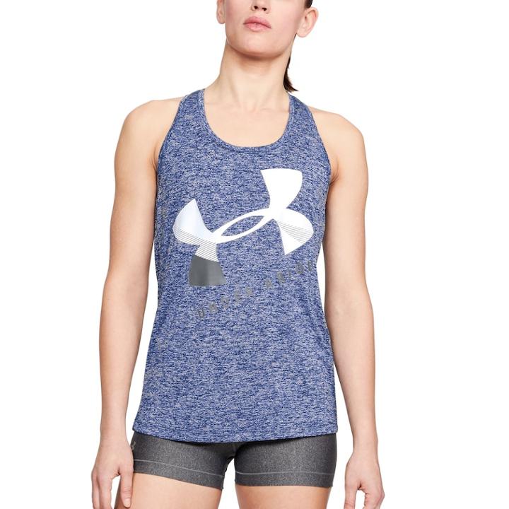 Women's Under Armour Tech Twist Graphic Tank, Size: Large, Purple