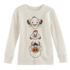 Disney's The Lion King Boys 4-10 Simba, Pumba & Simon Thermal Top By Jumping Beans&reg;, Size: 4, White Oth