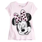 Disney's Minnie Mouse Girls 4-10 Shirred Sequined Graphic Tee By Jumping Beans&reg;, Size: 10, Light Pink