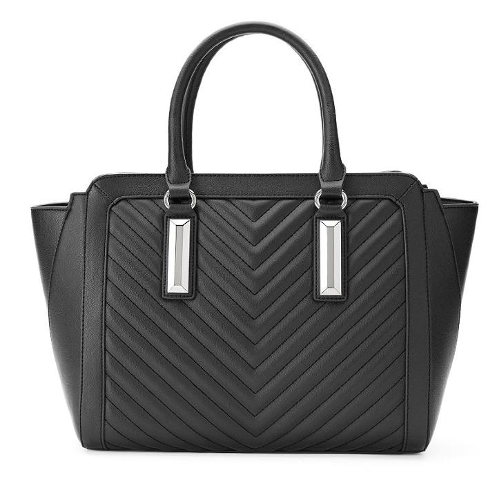 Apt. 9&reg; Fiona Wing Satchel, Women's, Black