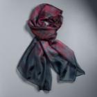 Women's Simply Vera Vera Wang Ombre Plaid Oversized Scarf, Red