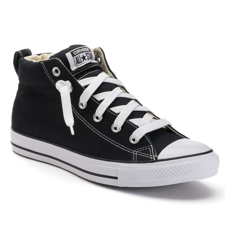 Adult Converse All Star Chuck Taylor Street Mid-top Sneakers, Adult Unisex, Size: M9w11, Black