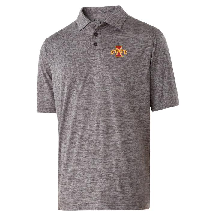 Men's Iowa State Cyclones Electrify Performance Polo, Size: Medium, Gray