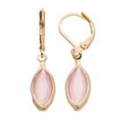 Lc Lauren Conrad Pink Marquise Nickel Free Drop Earrings, Women's