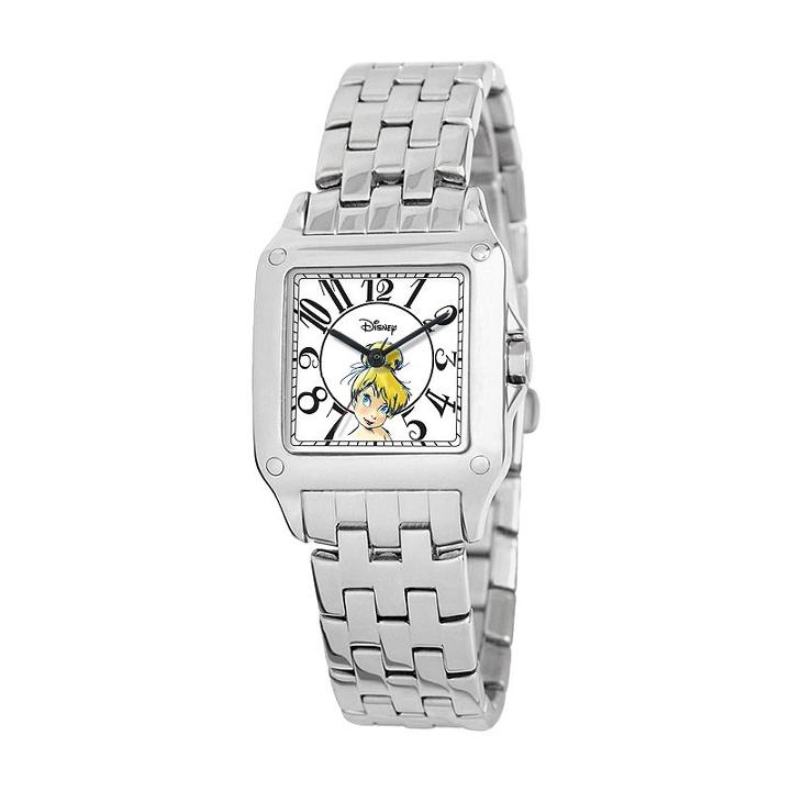 Disney's Tinker Bell Women's Stainless Steel Watch, Silver