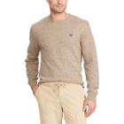 Men's Chaps Classic-fit Crewneck Sweater, Size: Medium, Brown