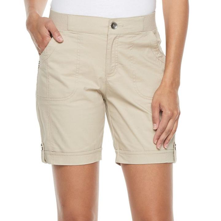 Women's Croft & Barrow&reg; Utility Shorts, Size: 14, Lt Beige