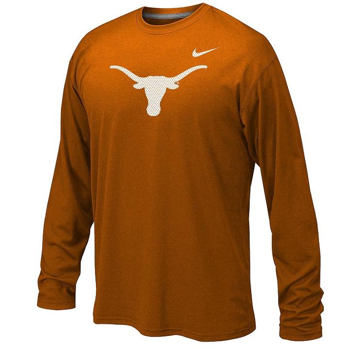 Boys 8-20 Nike Texas Longhorns Legend Long-sleeve Tee, Boy's, Size: Medium, Orange