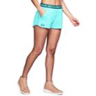 Women's Under Armour Play Up Novelty Shorts, Size: Large, Med Blue