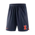 Men's Nike Illinois Fighting Illini Football Dri-fit Shorts, Size: Medium, Blue (navy)