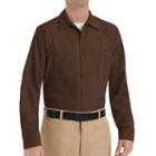 Big & Tall Red Kap Classic-fit Industrial Button-down Work Shirt, Men's, Size: Xl Tall, Brown