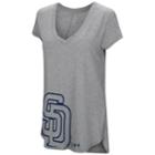 Women's Under Armour San Diego Padres Pride Hem Graphic Tee, Size: Medium, Med Grey