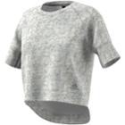 Women's Adidas Sport 2 Street Short Sleeve Top, Size: Small, White
