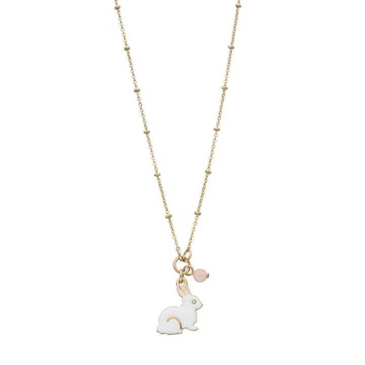 Lc Lauren Conrad Cubic Zirconia Rabbit Charm Necklace, Women's, White