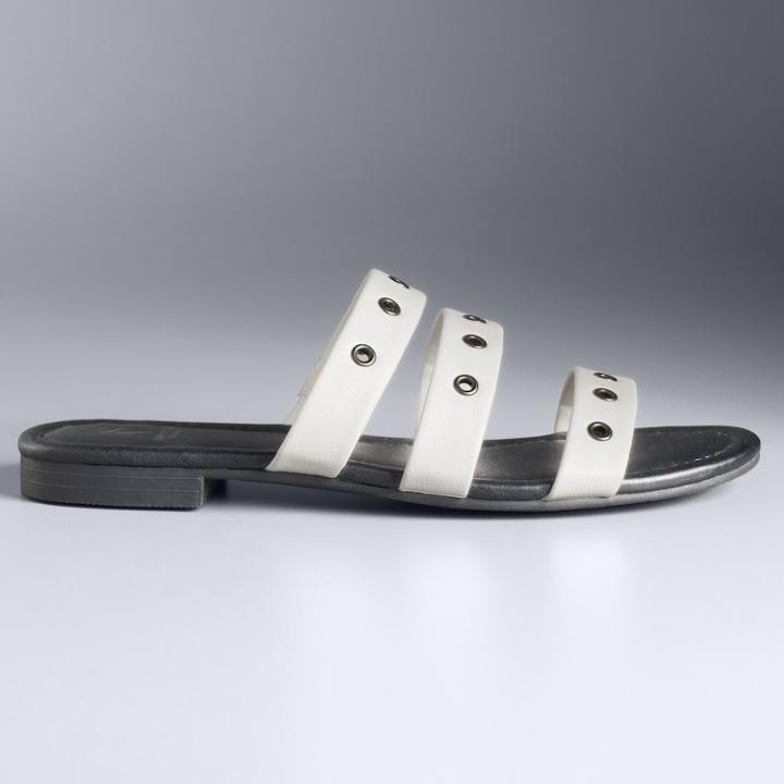 Simply Vera Vera Wang Copenhagen Women's Sandals, Size: 8.5, White