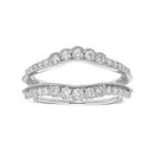 14k Gold 1/2 Carat T.w. Diamond Enhancer Wedding Ring, Women's, Size: 9, White