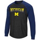 Men's Michigan Wolverines Hybrid Ii Tee, Size: Xxl, Dark Grey