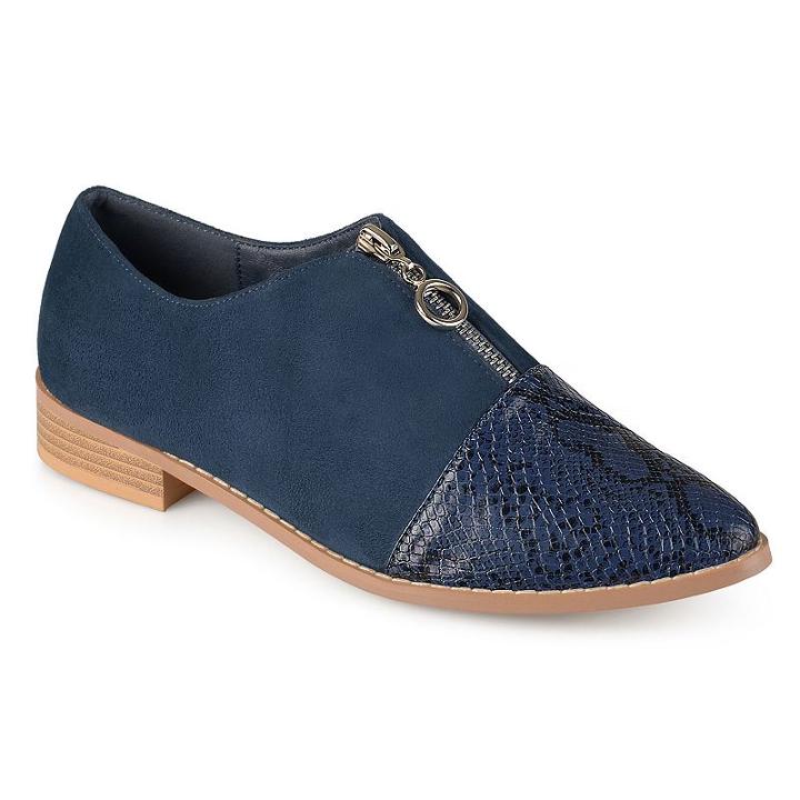 Journee Collection Tahoe Women's Flats, Size: 8.5, Blue (navy)