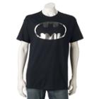 Men's Dc Comics Batman Foil Tee, Size: Xl, Black