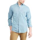 Men's Chaps Regular-fit Stretch Easy-care Button-down Shirt, Size: Xl, Turquoise/blue (turq/aqua)