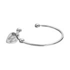 Fiora Stainless Steel Washington Huskies Charm Cuff Bracelet, Women's, Size: 7.5, Grey