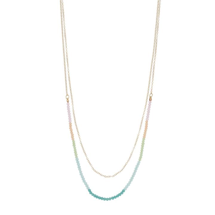 Lc Lauren Conrad Bead Multi Strand Necklace, Women's, Multicolor