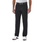 Men's Haggar Melange Slim-fit Flex-waist Pants, Size: 30x30, Black