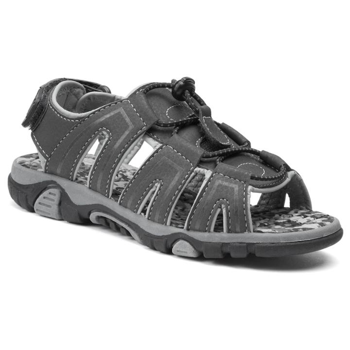 Sonoma Goods For Life&trade; Boys' Outdoor Bungee Sandals, Size: 3, Black