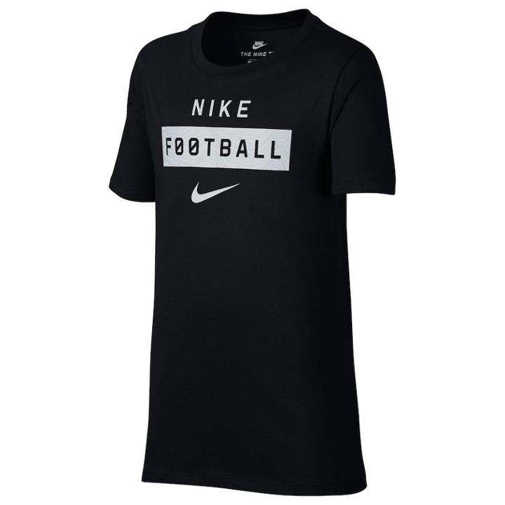 Boys 8-20 Nike Football Wordmark Tee, Size: Small, Grey (charcoal)